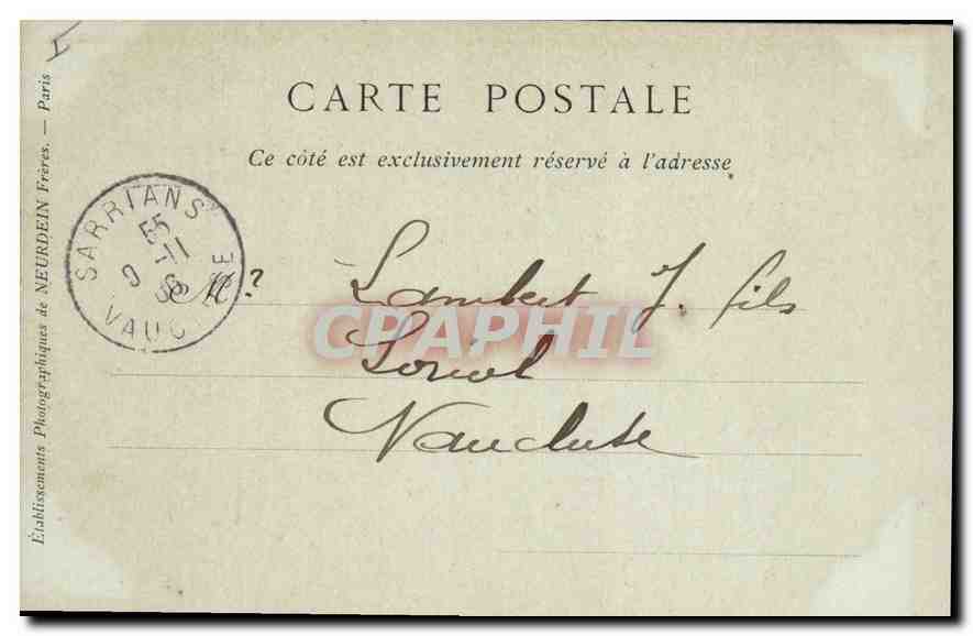 CPA Lyon La Statue de Louis XIV  — Verso