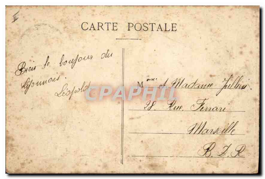CPA Lyon Rue de la Republique  — Verso