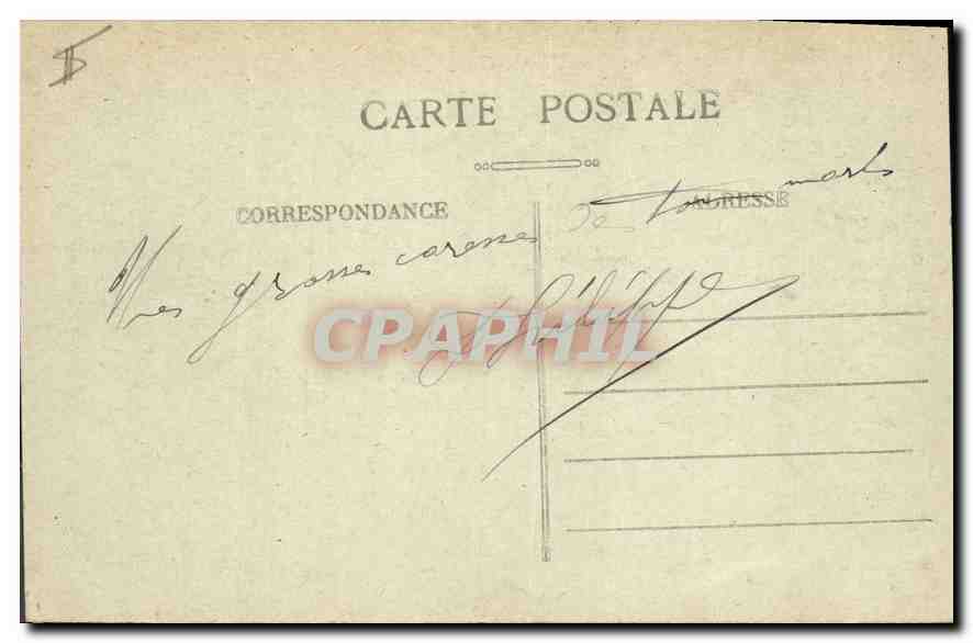 CPA Lyon Gare de Perrache  — Verso