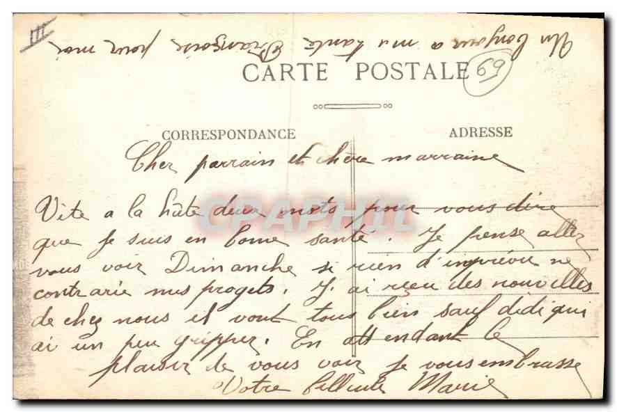 LYON - La Gare de Perrache — éditeur Parges, n° 5030 — Rückseite