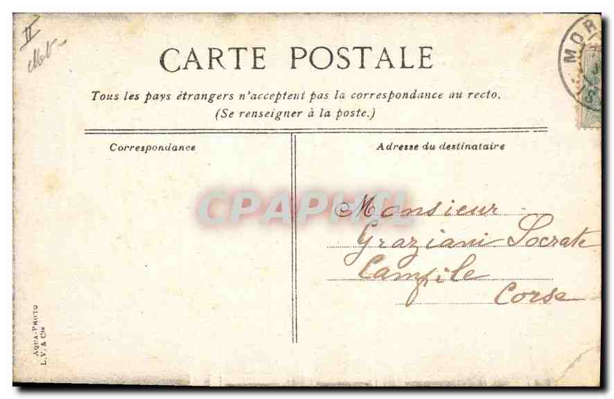 CPA Lyon Le chemin de Fourvieres  — Verso