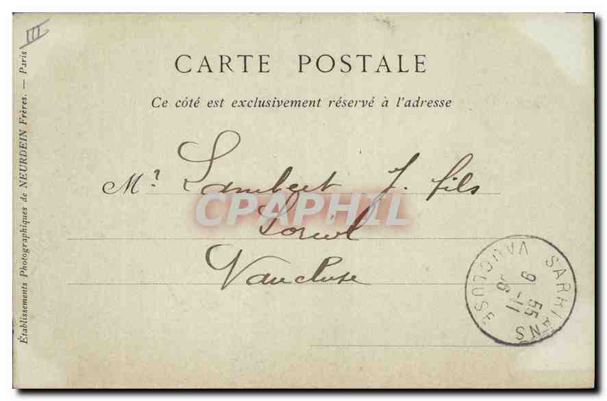 CPA Lyon La Gare de Perrache  — Verso