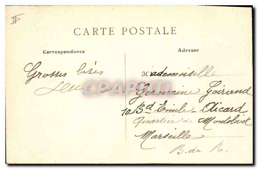 CPA Lyon Gare de Perrache  — Verso