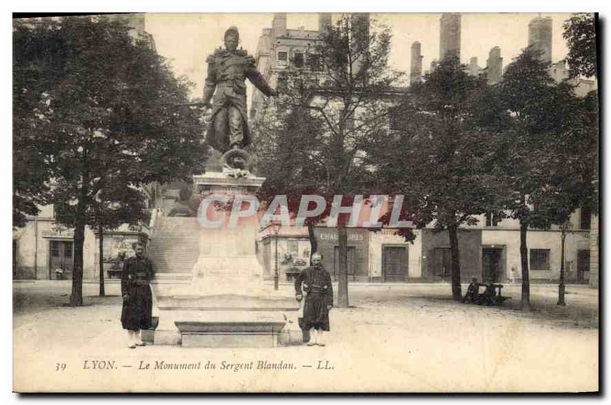 LYON — Le Monument du Sergent Blandan — LL.