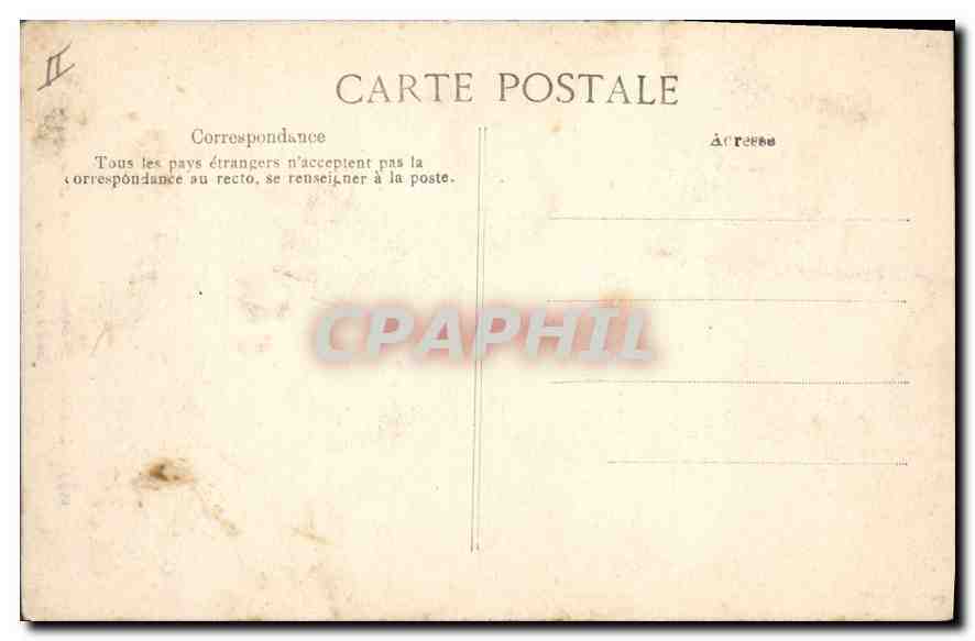 CPA Lyon Monument Burdeau et la Grotte du Jardin des Plantes  — Verso