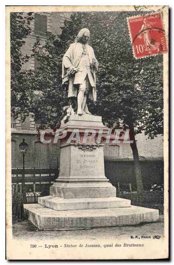 Lyon - Statue de Jussieu, quai des Brotteaux — B. F., Paris, n° 790