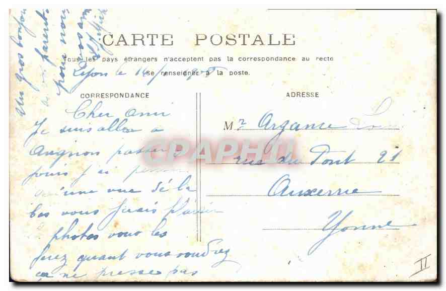 CPA Lyon Rue de la Republique  — Verso