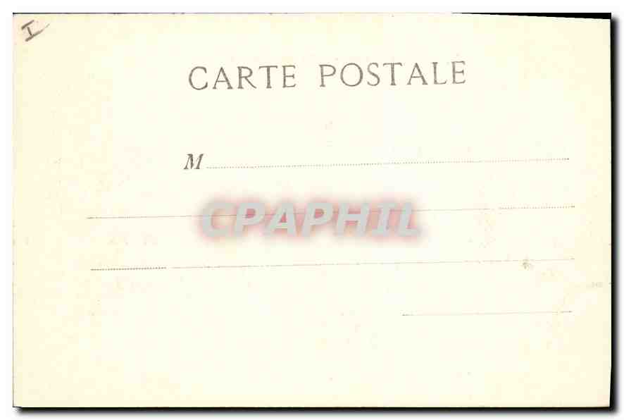 CPA Marseille Le Parc Borrely  — Verso