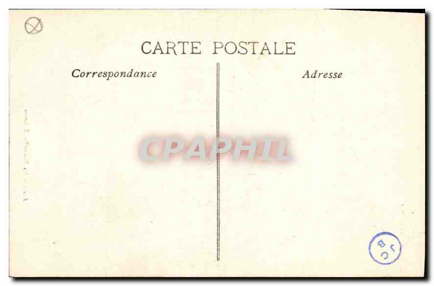 CPA Marseille Eglise des Reformes  — Verso