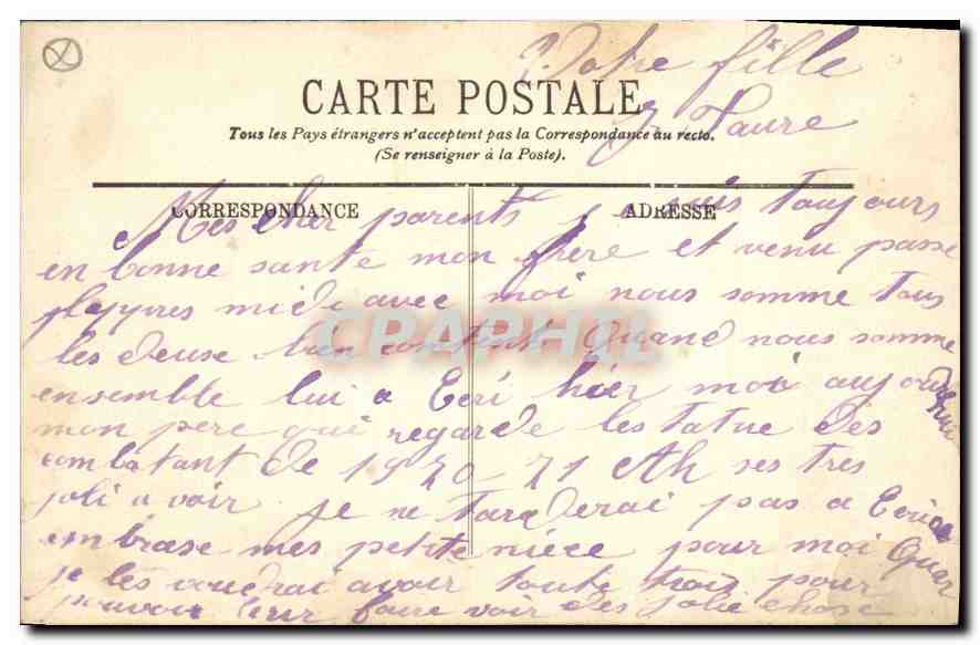 Marseille — L'Église des Réformés — LL. — n° 189 — Verso