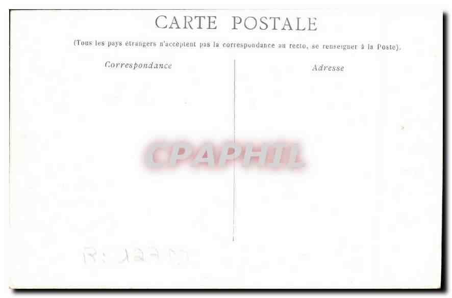 CPA Marseille La Rade  — Verso