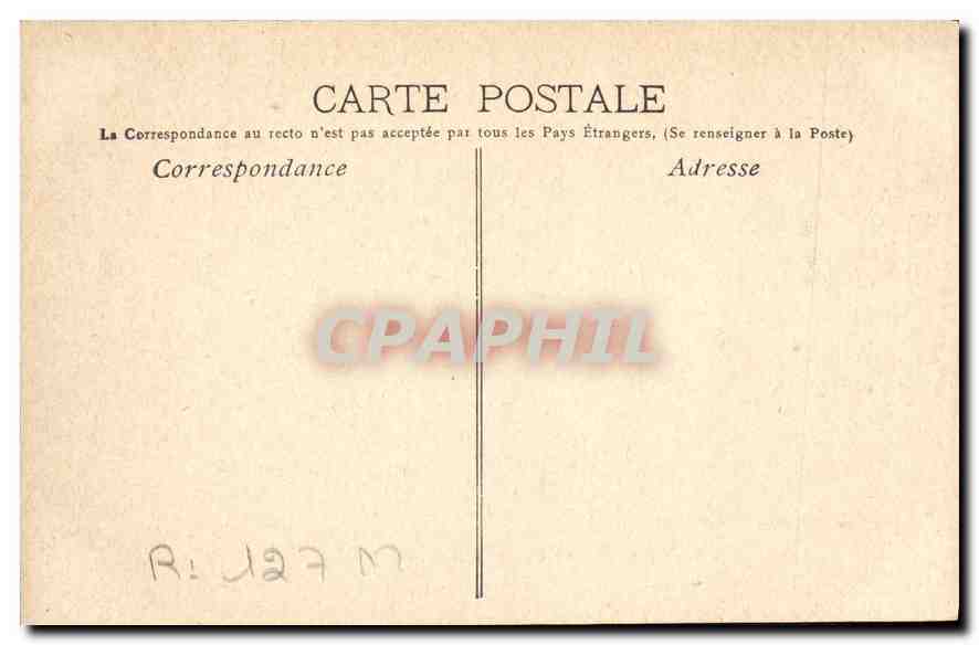 CPA Marseille Le Palais de Justice  — Rückseite