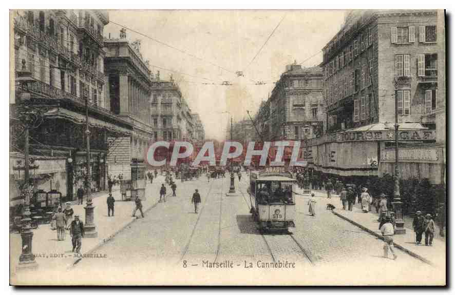 CPA Marseille La Cannebiere 