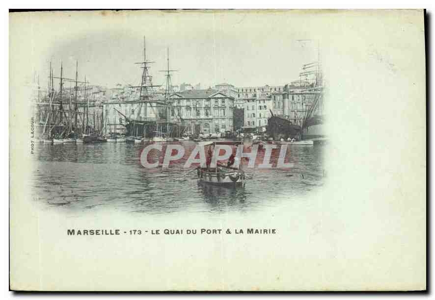 Marseille - Le Quai du Port & La Mairie — Phot. Lacour, n°173