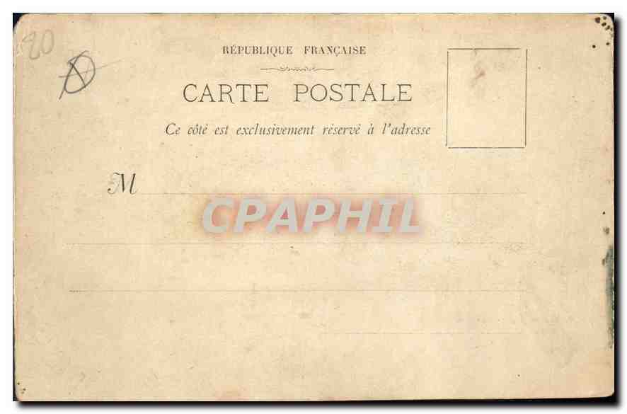 CPA Marseille L'Entree de Vieux Port  — Verso