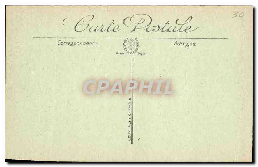 CPA Marseille La Fontaine Cantini  — Verso