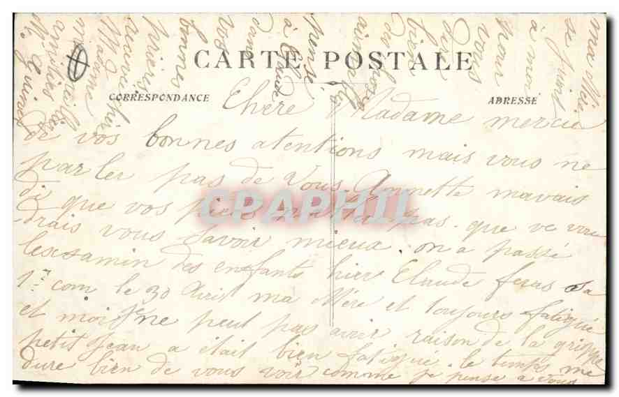 CPA Marseille Vue generale et N D de la Garde  — Rückseite