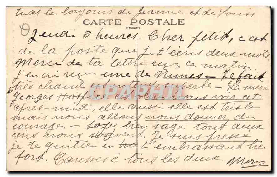 CPA Marseille Les Ascenseurs de N D de la Garde  — Rückseite