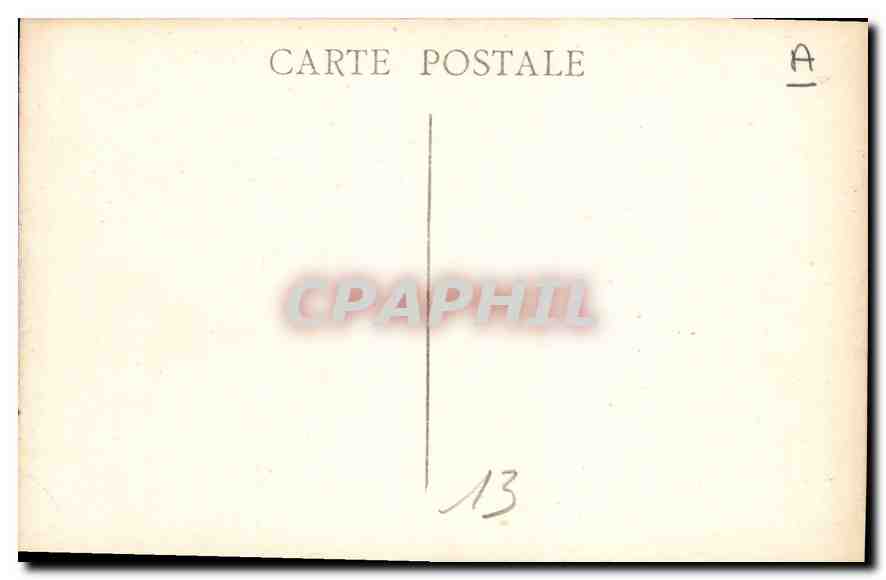 CPA Marseille La Bourse du Commerce  — Verso
