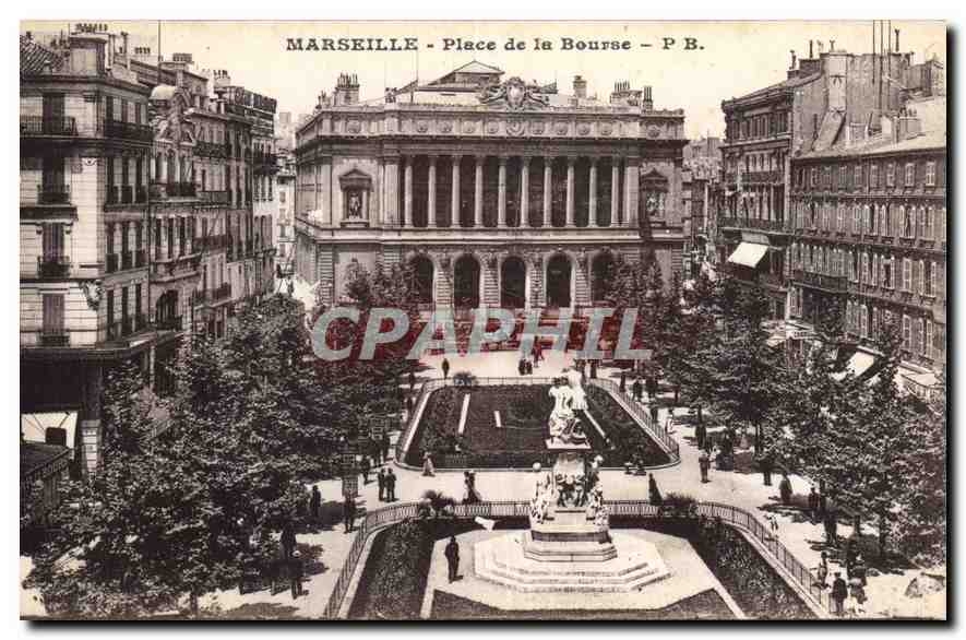 CPA Marseille Place de la Bourse 