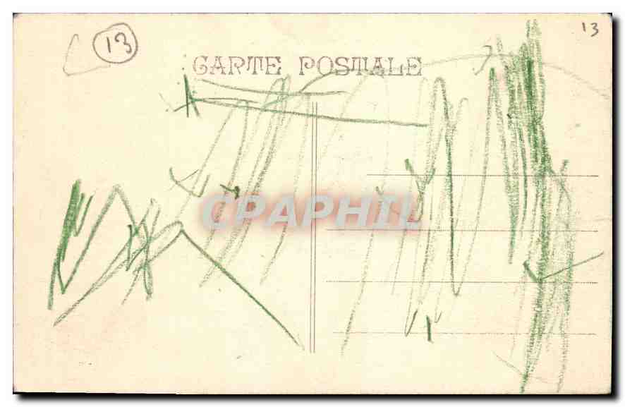 CPA Marseille Cours du Chapitre et l'Eglise des Reformes  — Verso
