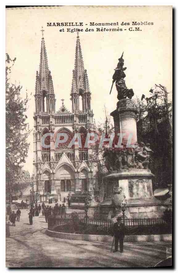 Marseille - Monument des Mobiles et Église des Réformées - C.M.