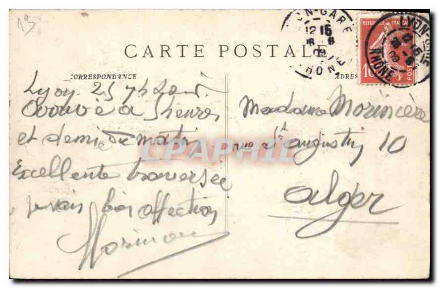 CPA Marseille L'Eglise St Vincent de Paul Les Reformes  — Verso