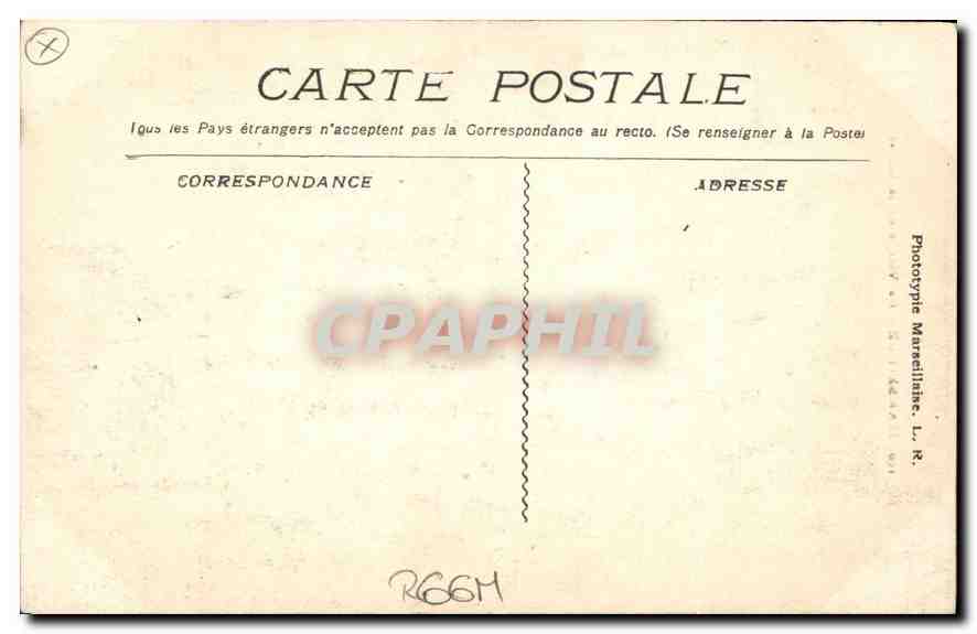 CPA Marseille La Vierge de la Garde  — Rückseite