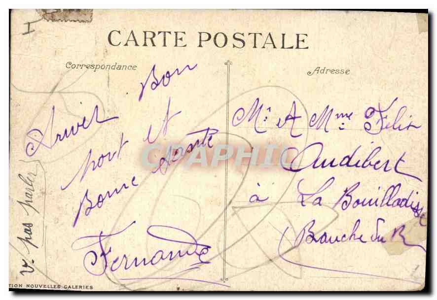 CPA Marseille Vue des Bassins de la Joliette  — Rückseite