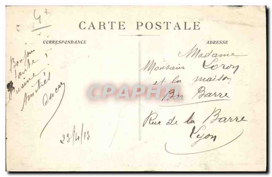 CPA Marseille Le Fort St Jean  — Rückseite