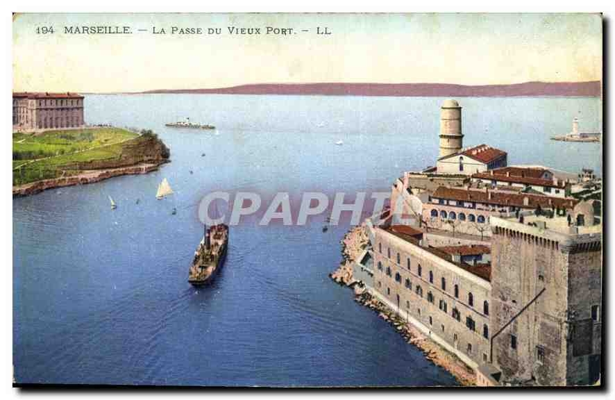 CPA Marseille La Passe du Vieux Port 