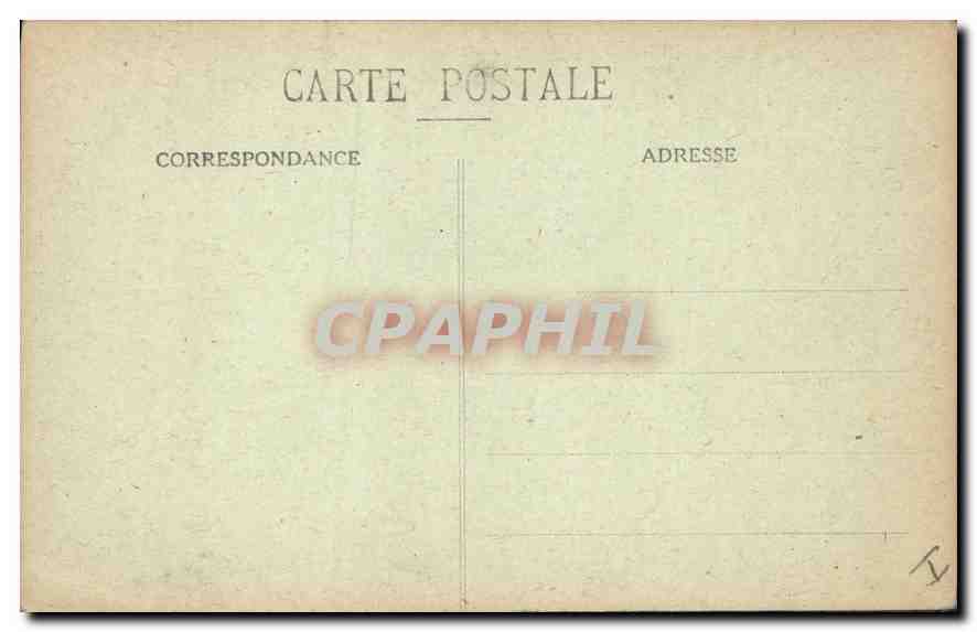 CPA Marseille Place Castellane Fontaine Cantini La Mer Amphitrite  — Rückseite