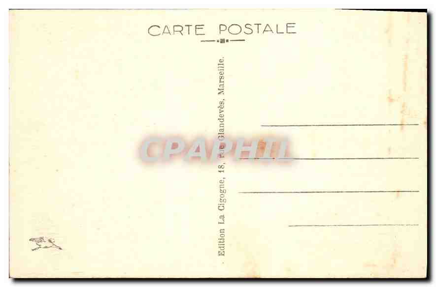 CPA Marseille Vieux Port et Notre Dame de la Garde  — Rückseite