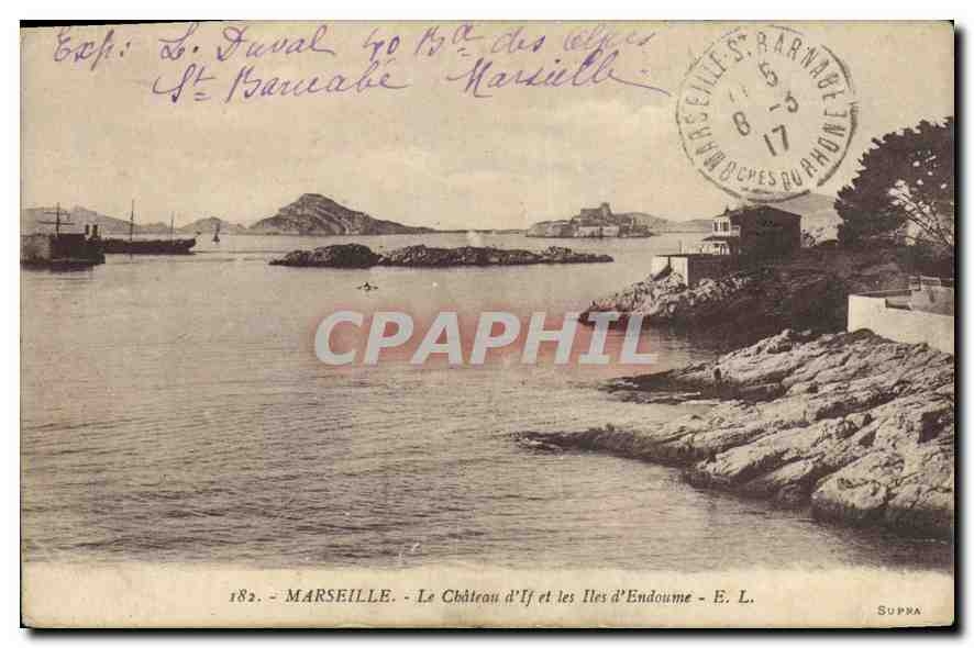 CPA Marseille Le Chateau d'If et les Iles d'Endoume 