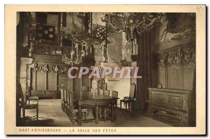 CPA Haut Koenigsbourg La Salle des Fetes 