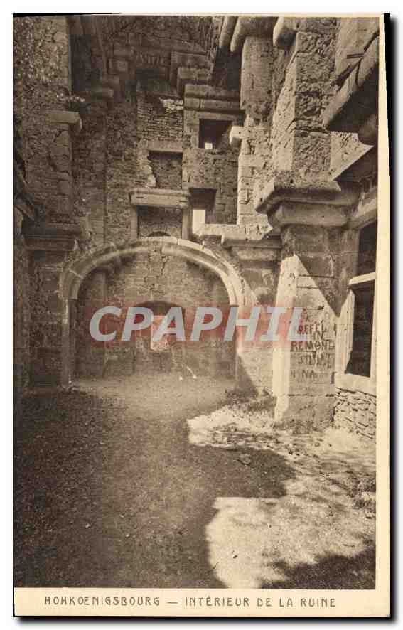 CPA HohKoenigsbourg Interieur de la ruine 