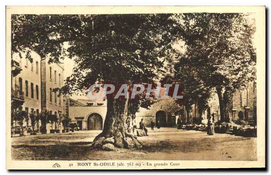 CPA Mont Sainte Odile La grande Cour 