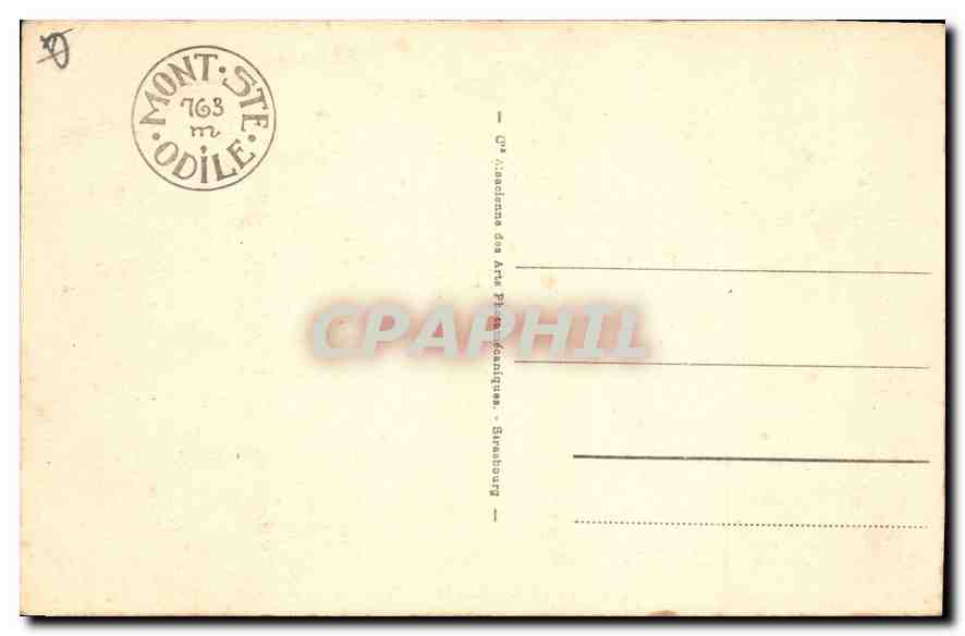 CPA Mont Sainte Odile et St Nabor  — Verso