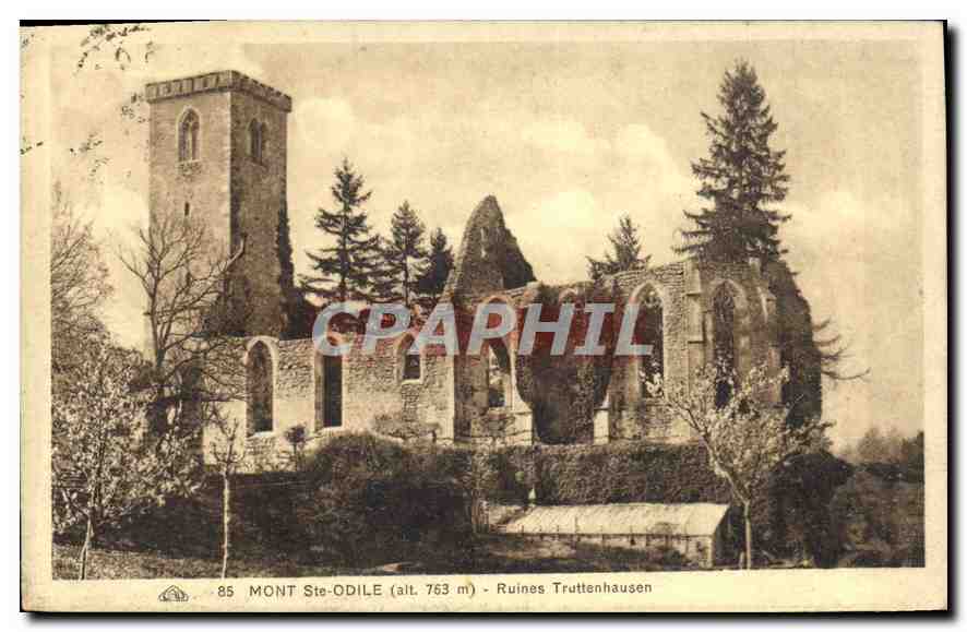 CPA Mont Sainte Odile Ruines Truttenhausen 