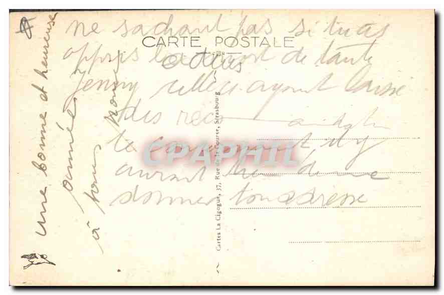 CPA Mont Sainte Odile  — Verso