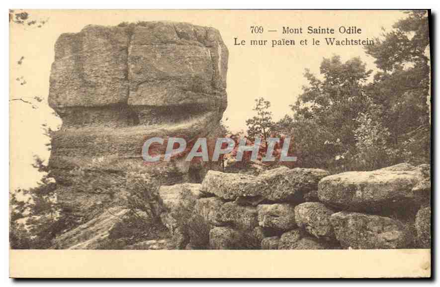 CPA Mont Sainte Odile Le mur palen et le Wachstein 