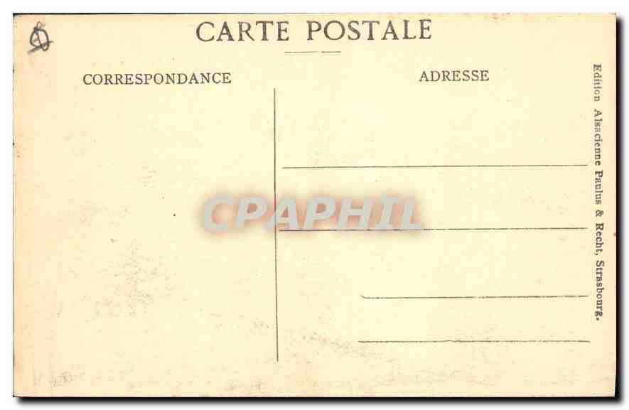 CPA Mont Sainte Odile Le mur palen et le Wachstein  — Rückseite
