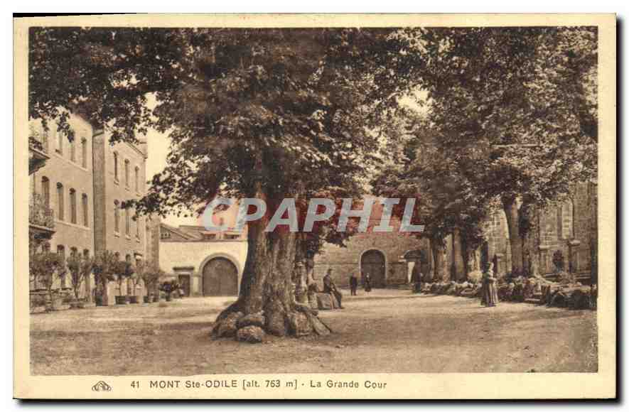 CPA Mont Sainte Odile La Grande Cour 