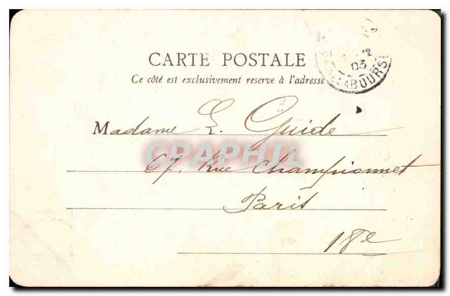 CPA Paris Pont de Briques Buttes Chaumont  — Rückseite
