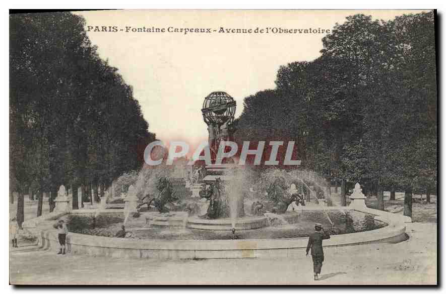 CPA Paris Fontaine Carpeaux Avenue de l'Obsevatoire 