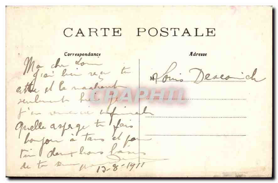CPA Paris Arc de Triomphe du Carrousel  — Rückseite