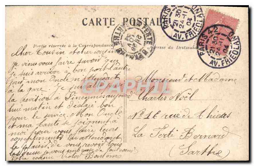 CPA Paris L Colonne Vendome  — Rückseite