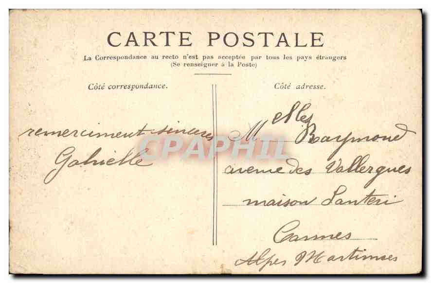 CPA Paris La Madeleine  — Rückseite