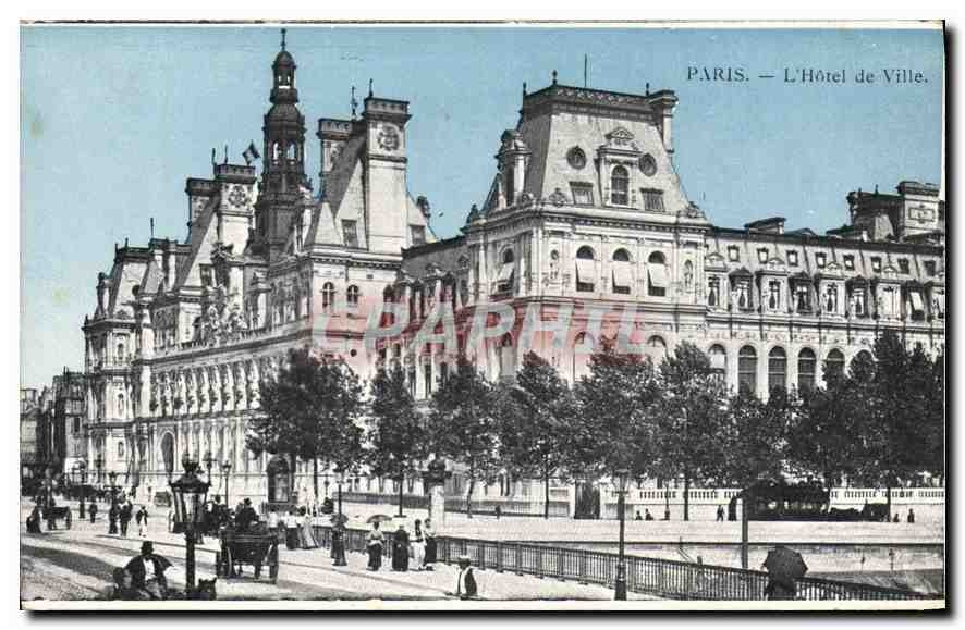 CPA Paris L'Hotel de Ville 