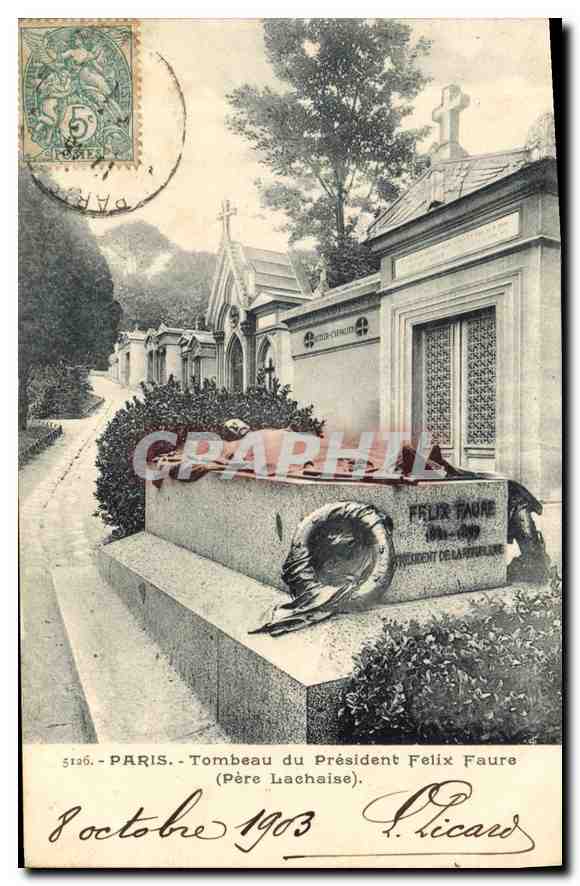 CPA Paris Tombeau du President Felix Faure Pere Lachaise 
